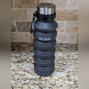 CELSIUS collapsible water bottle portable clip